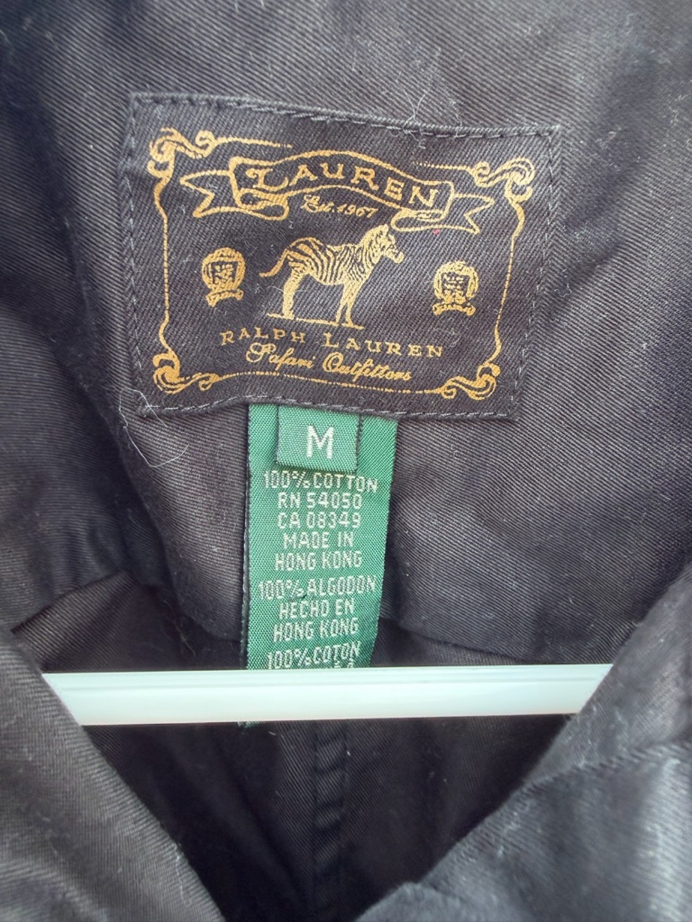 Ralph Lauren Black Utility Button-Down Shirt with Brass Snaps - Picture 4 of 16